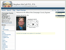 Tablet Screenshot of engineer.co.champaign.oh.us